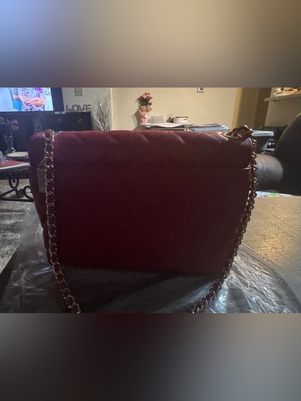 G by Giuliana Red Quilted Shoulder Bag - Picture 2 of 8
